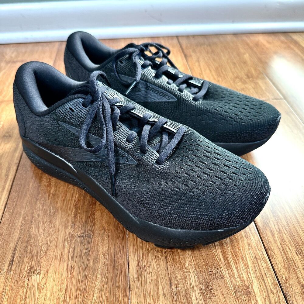Brooks Ghost 16 Running Shoes Sneakers Womens Size 10 Wide D Black 1204071D020 - Picture 1 of 12
